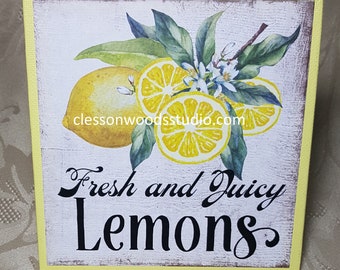 Fresh and Juicy Yellow 5x5 Canvas Panel