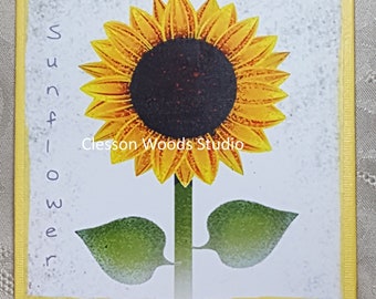 Sunflower (Yellow) 5"x5" Canvas