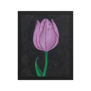 Framed Tulip Painting