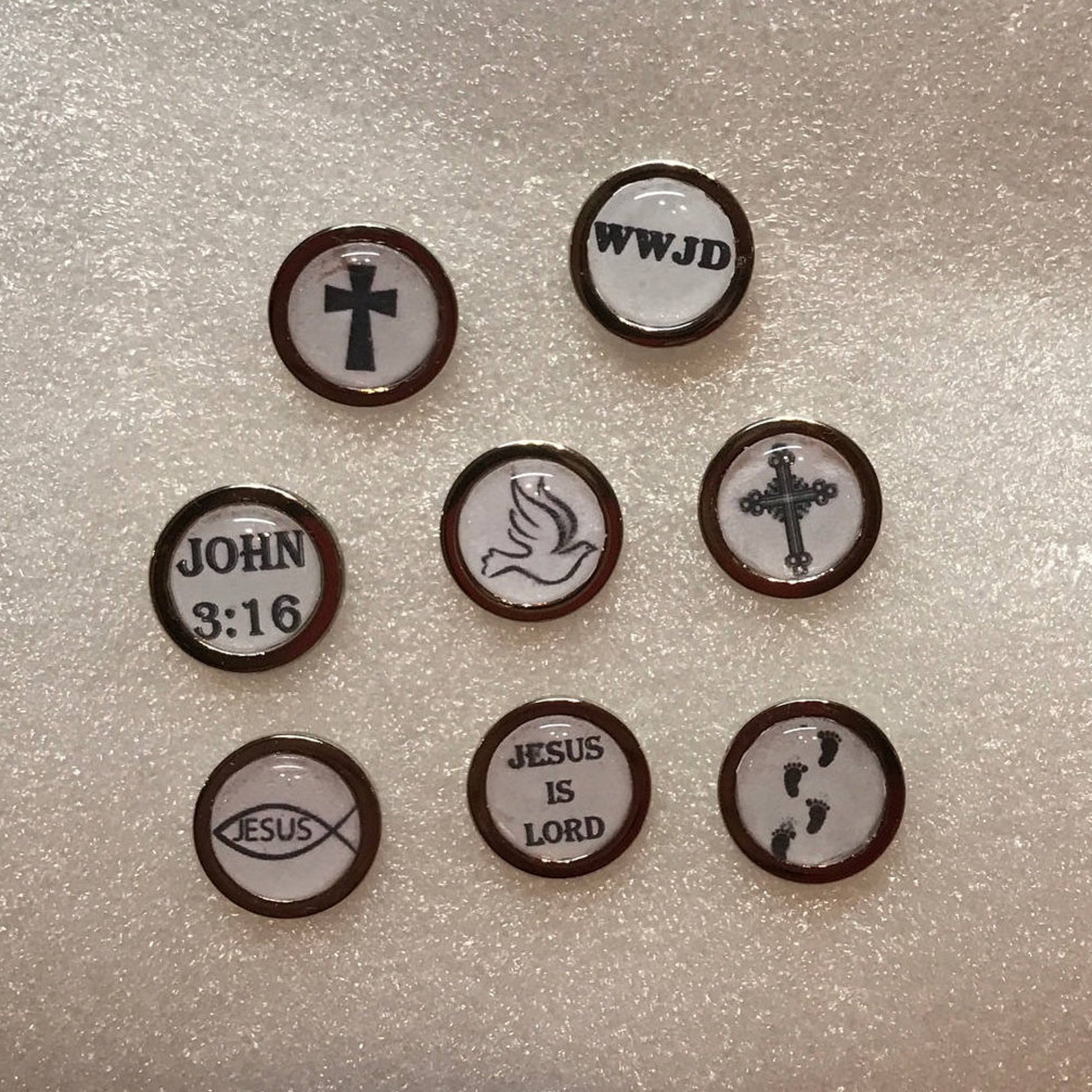 Christian Tie Tack Pin Religious Tie Tack Clutch Back Etsy