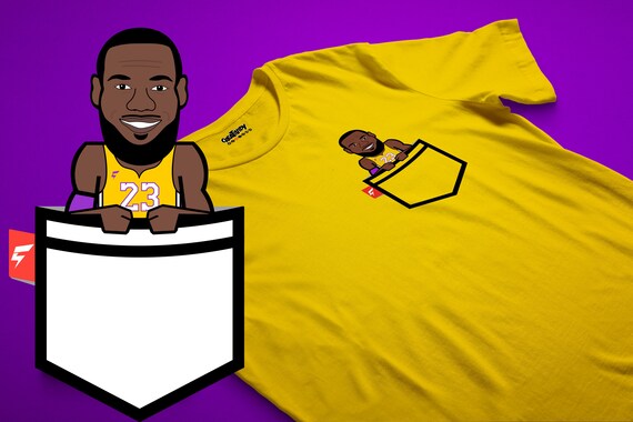 t shirt lebron james uomo oro