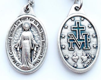 Miraculous Medal - Sterling Silver Chain Necklace: A symbol of Mary’s Grace and Protection - SC2