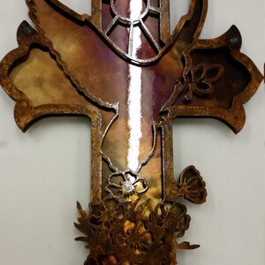 Metal Dove Cross