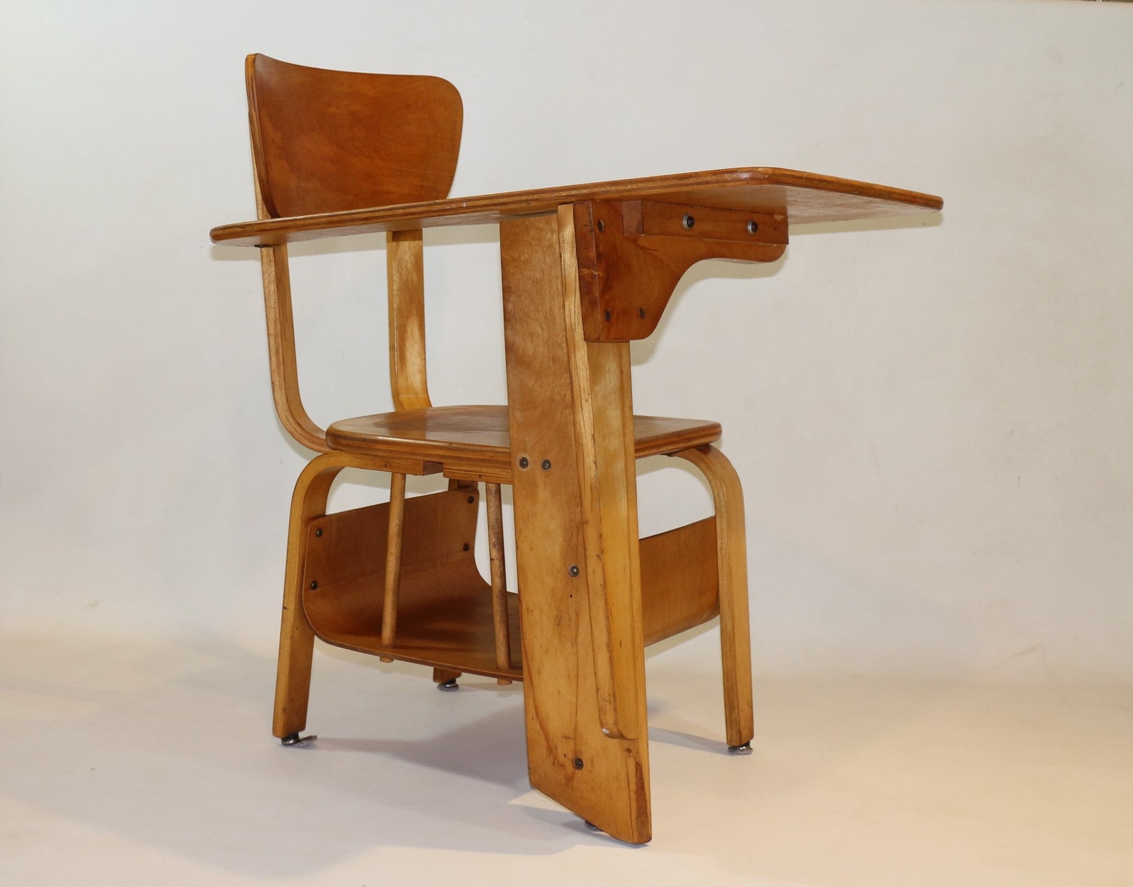 1950s Vintage Child School Desk Etsy Canada