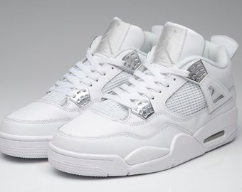 Jordan 4 Retro Pure-Money Sneakers For Men And Women, Gift For Him, Gift For Her