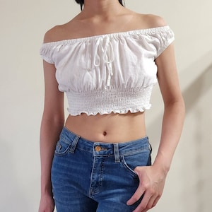 Brandy melville smocked top outlet