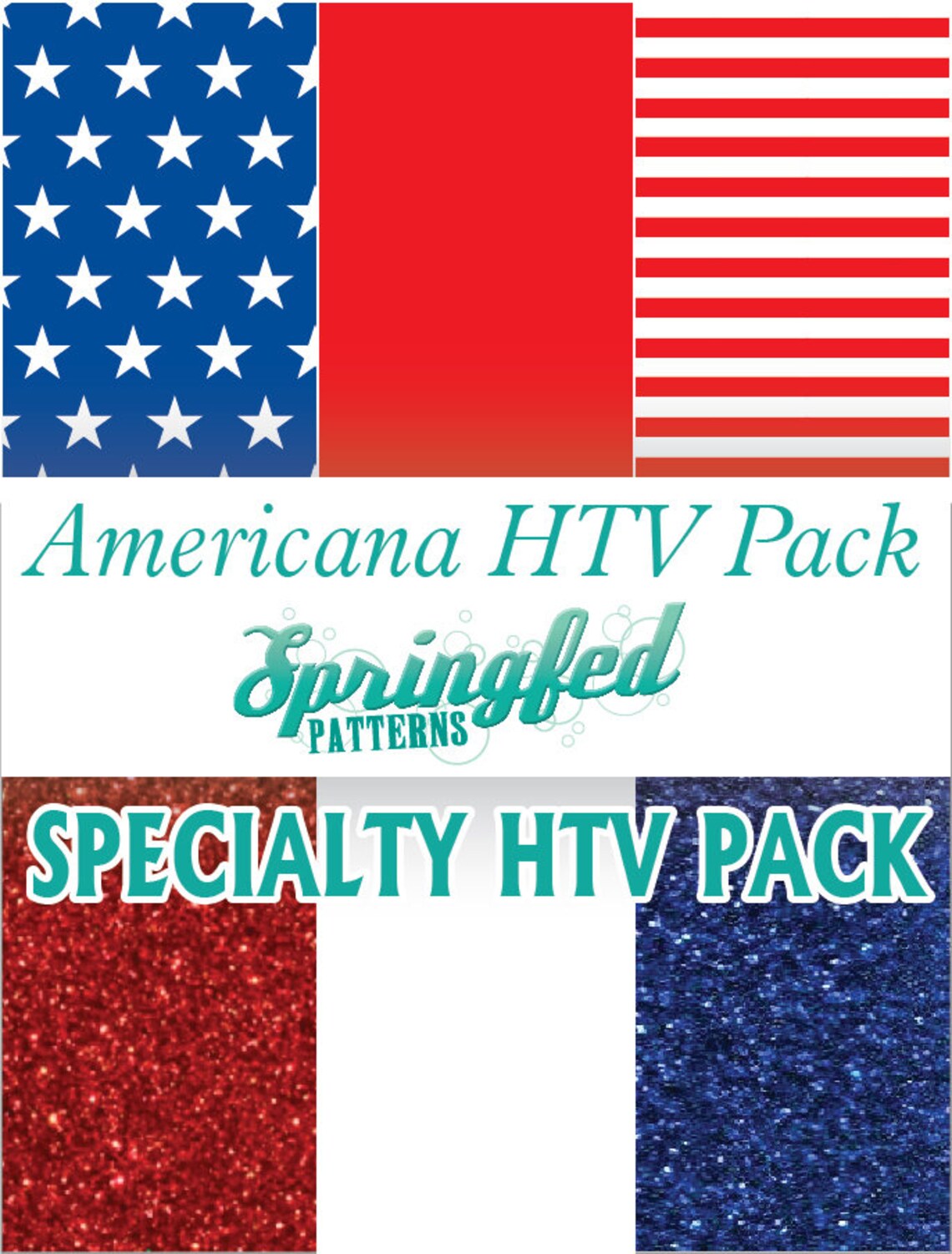 Americana Specialty HTV Pattern Pack Heat Transfer Vinyl Etsy