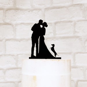 Dachshund Wedding Cake Topper zdjęcie 1