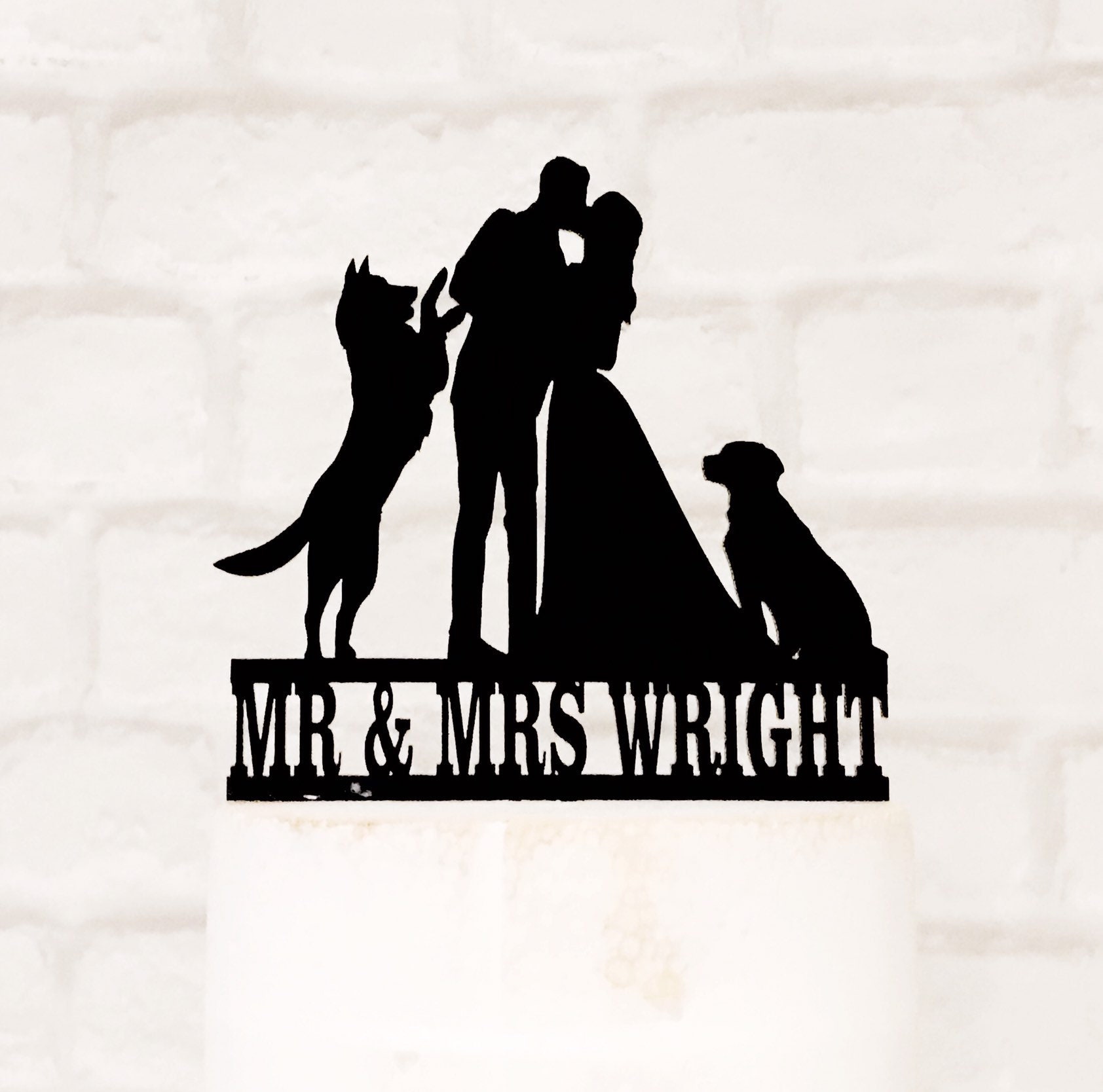 german shepherd cake topper