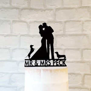 2 Dachshunds Wedding Cake Topper, Decoration with Two Dachshund Sausage Dogs