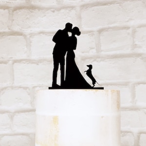 Dachshund Wedding Cake Topper zdjęcie 4