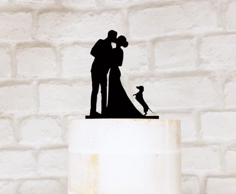 Dachshund Wedding Cake Topper zdjęcie 4