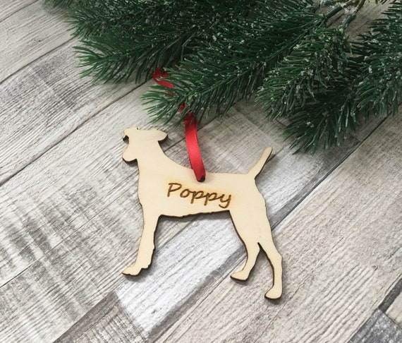 Personalised Jack Russell Dog Christmas Ornament Wooden Etsy