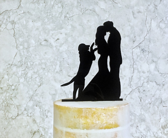 black lab cake topper