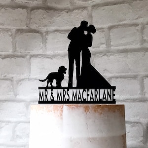 Spaniel Wedding Cake Topper