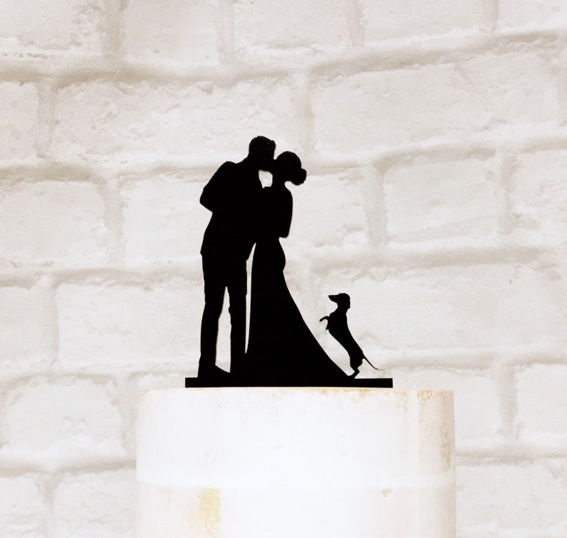 Dachshund Wedding Cake Topper zdjęcie 2