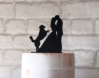 Golden Retriever Dog Wedding Cake Topper