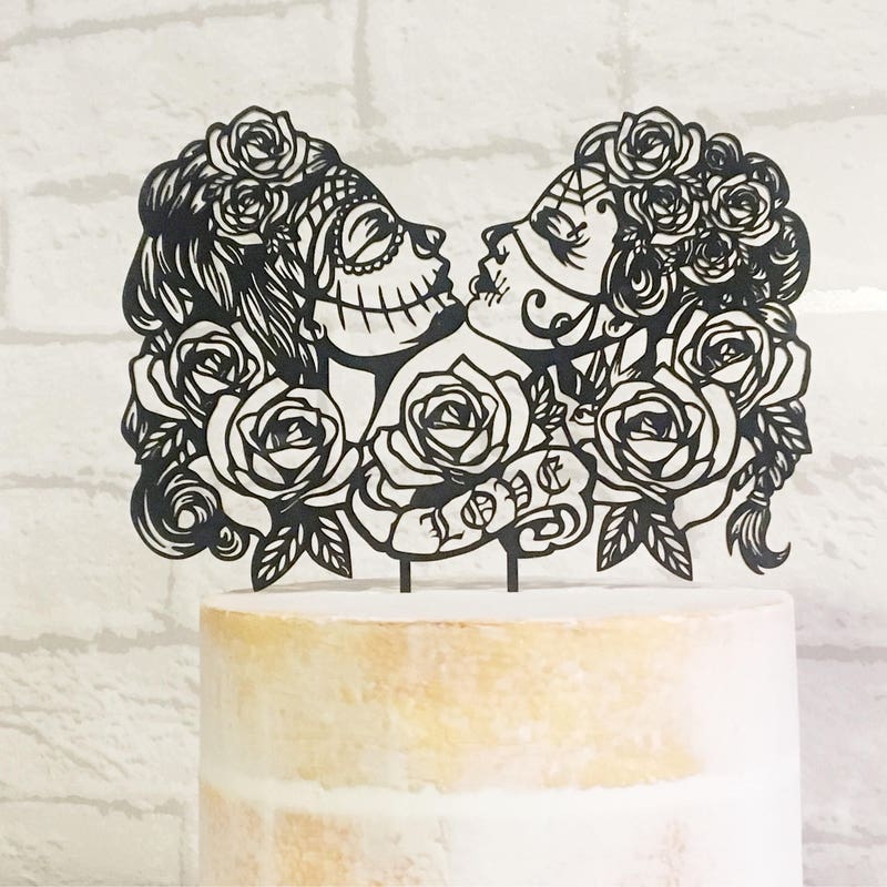 Day of the Dead Cake Topper - Etsy