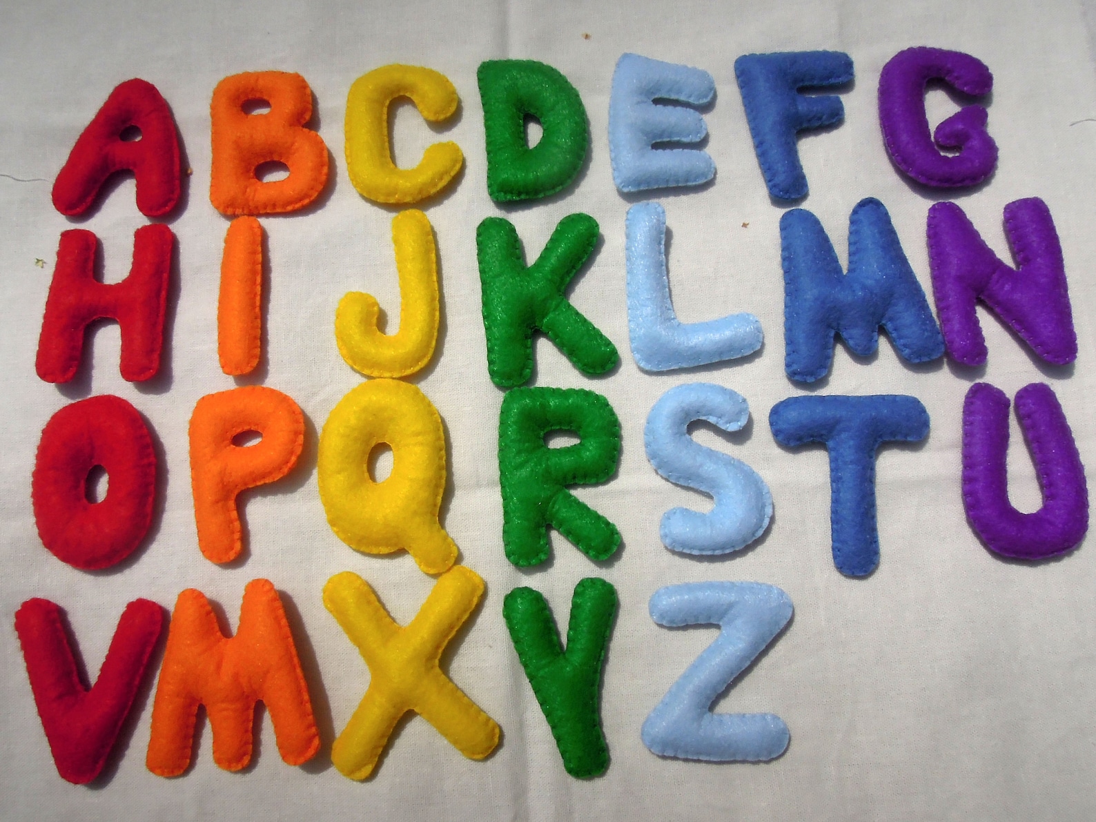 Learning toys Colorful letters Stuffed Felt Alphabet Handmade | Etsy