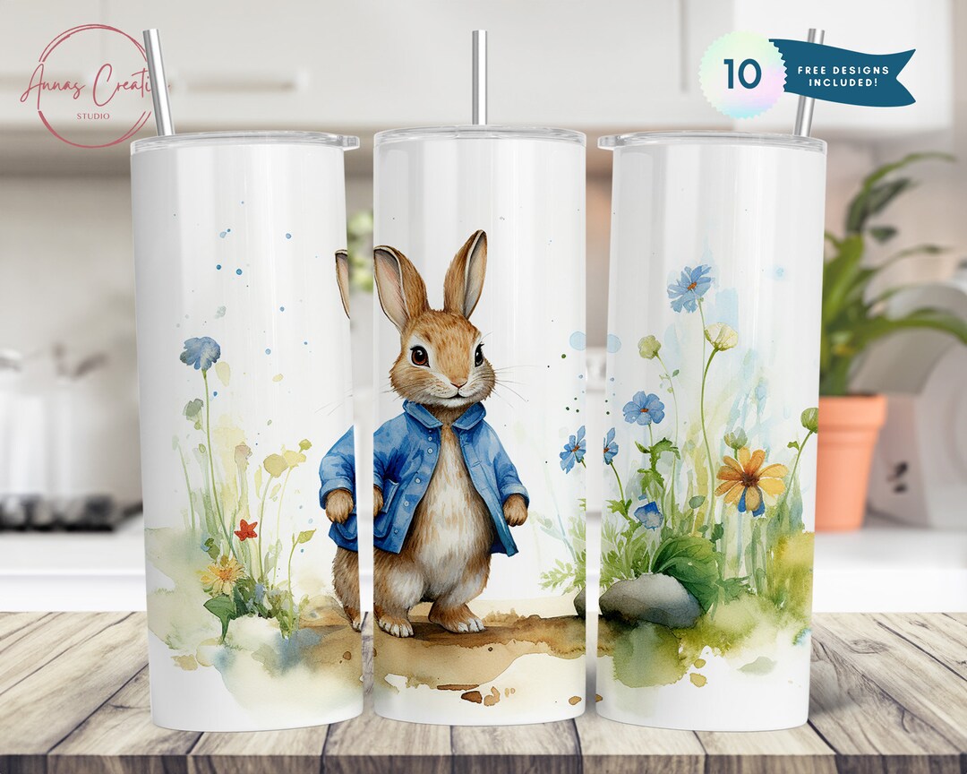 Peter Rabbit 20 Oz Skinny Tumbler Sublimation Design Digital Download ...