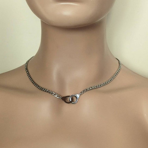 Handcuffs Necklace Etsy