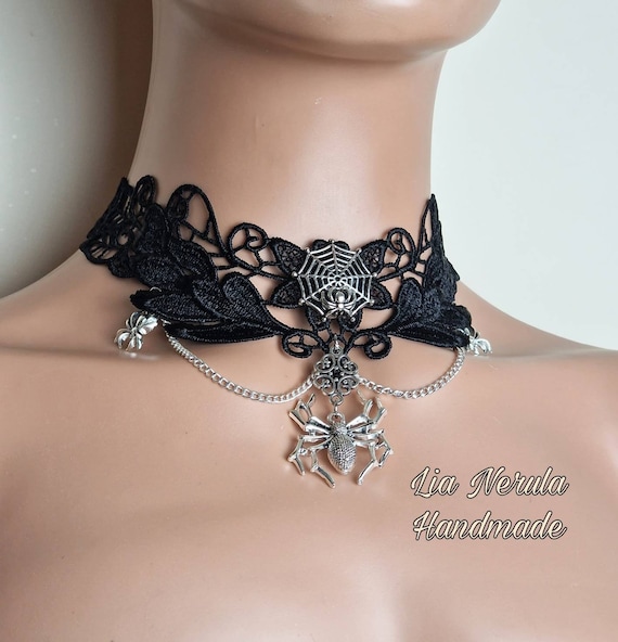 Collares Sexy Gothic Chokers Crystal Black Lace Neck Choker Necklace  Vintage Victorian Women Chocker Steampunk Jewelry | 🧢 Cap Shop Store |  FREE SHIPPING WORLDWIDE
