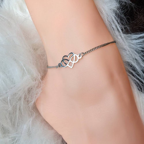 Buy Infinity Heart Anklet Stainless Steel Heart Infinity Ankle