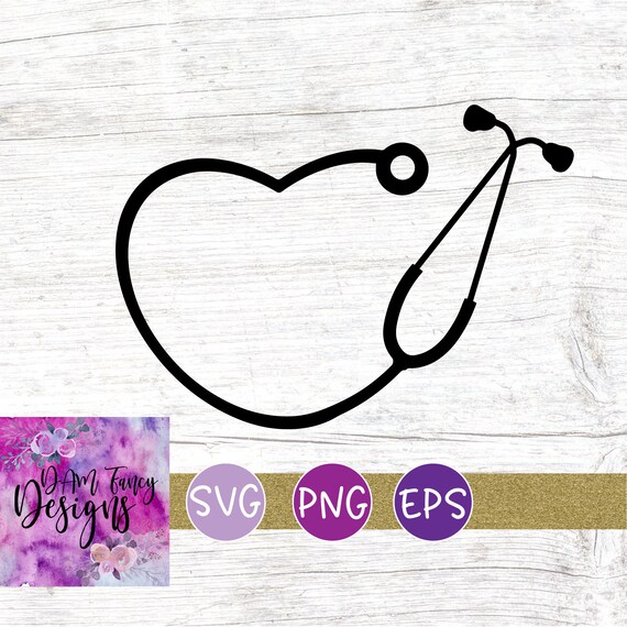 Download Stethoscope Heart Svg Popular Stethoscope Cut File Etsy