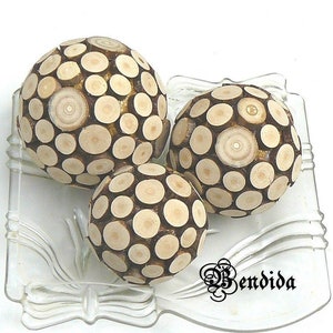 Wooden Slice Decorative Balls for Bowls, Vase Fillers Orbs Spheres, Natural Table Centerpiece, Farmhouse Shelf Sitter, Neutral Home Decor. image 1