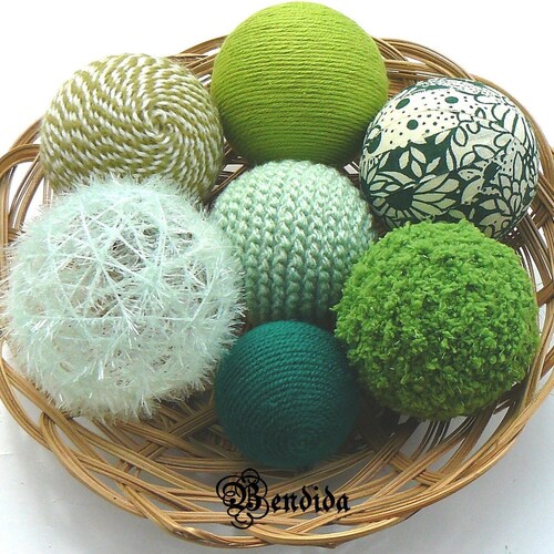 Decorative Yarn Balls Pastel Bowl Fillers Vase Fillers Etsy