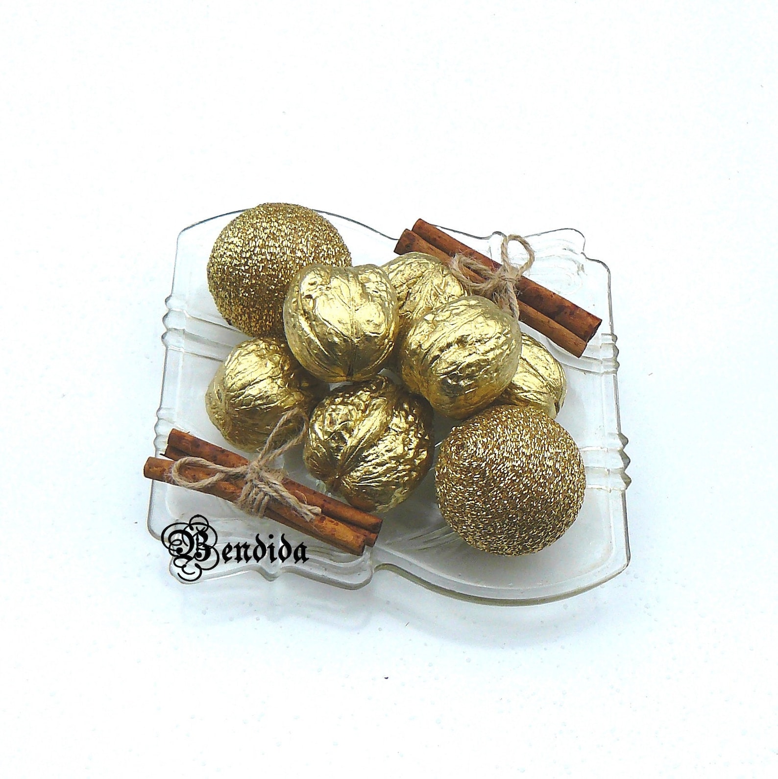 Gold Decorative Balls for Bowl Vase Fillers Orbs Yarn Etsy Norway