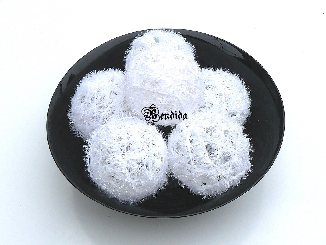 3 White Decorative Balls for Bowls Wedding Table Etsy