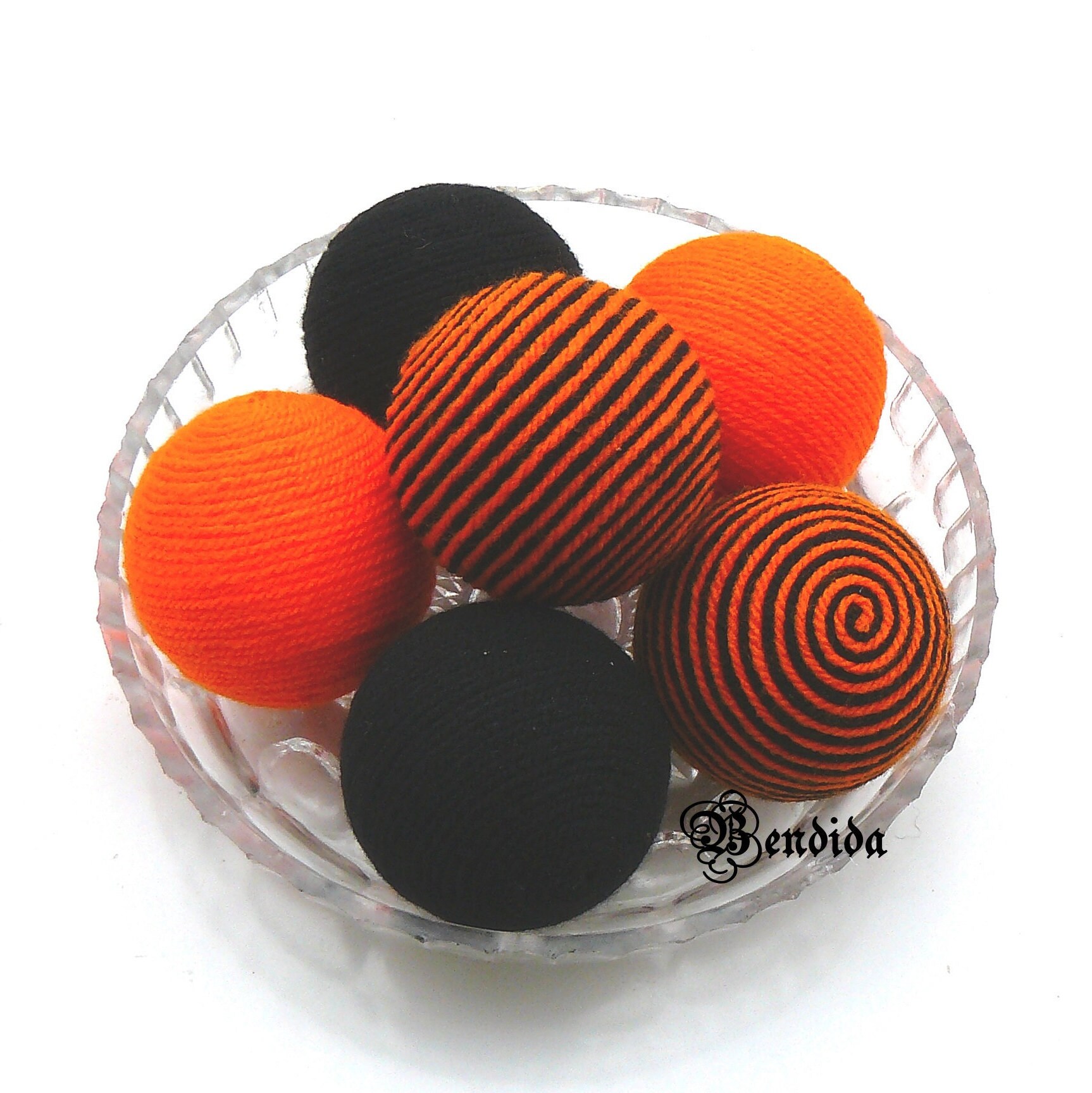 Orange Black Decorative Balls for Bowl Vase Fillers Orbs Etsy