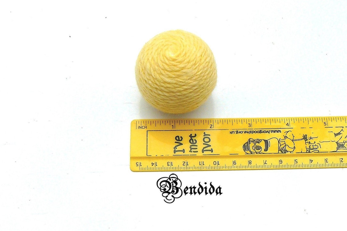 Yellow Decorative Balls for Bowls Dining Table Centerpiece Etsy