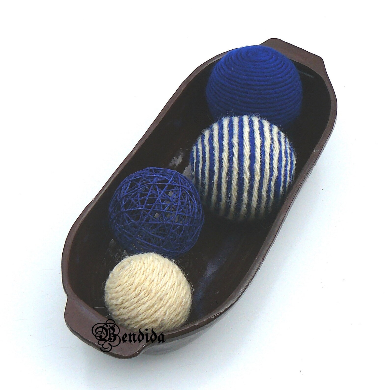 Navy Blue Decorative Balls for Bowl Vase Fillers Orbs Wrap Etsy