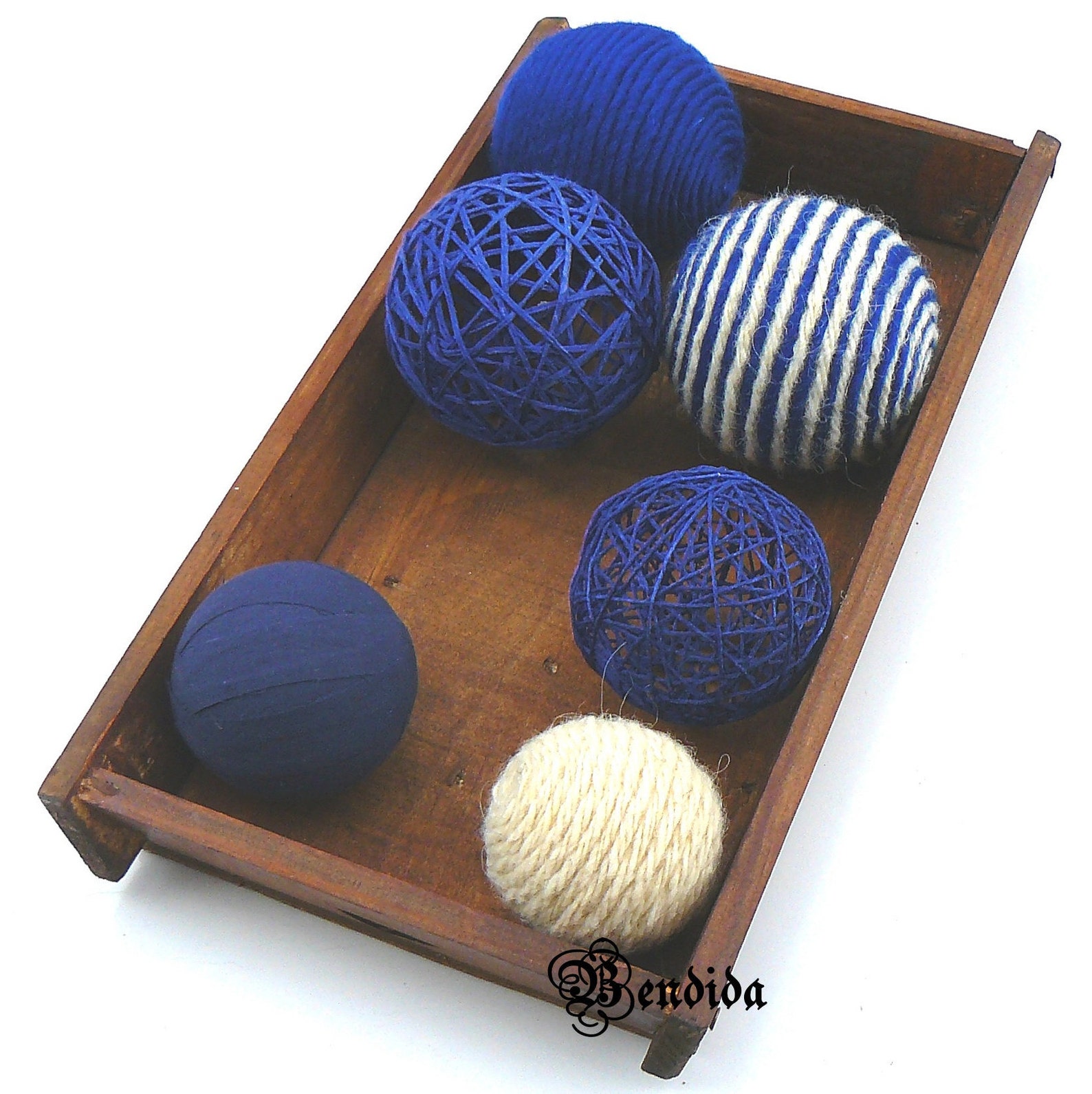 Navy Blue Decorative Balls for Bowl Vase Fillers Orbs Wrap Etsy