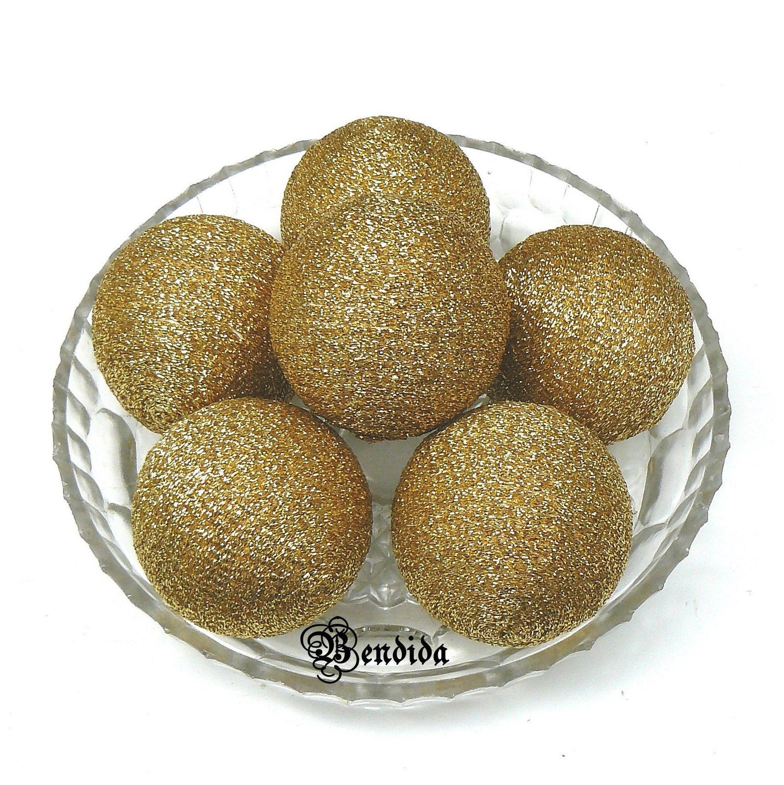 Gold Glitter Decorative Balls for Bowl Vase Fillers Sparkle Etsy