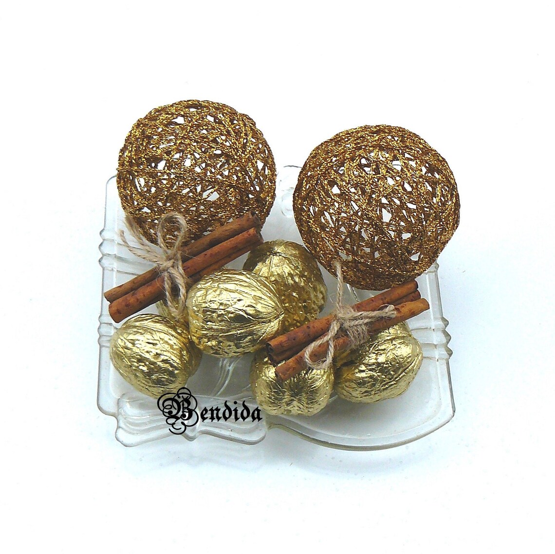 Gold Decorative Balls for Bowl Vase Fillers Orbs Yarn Etsy Norway