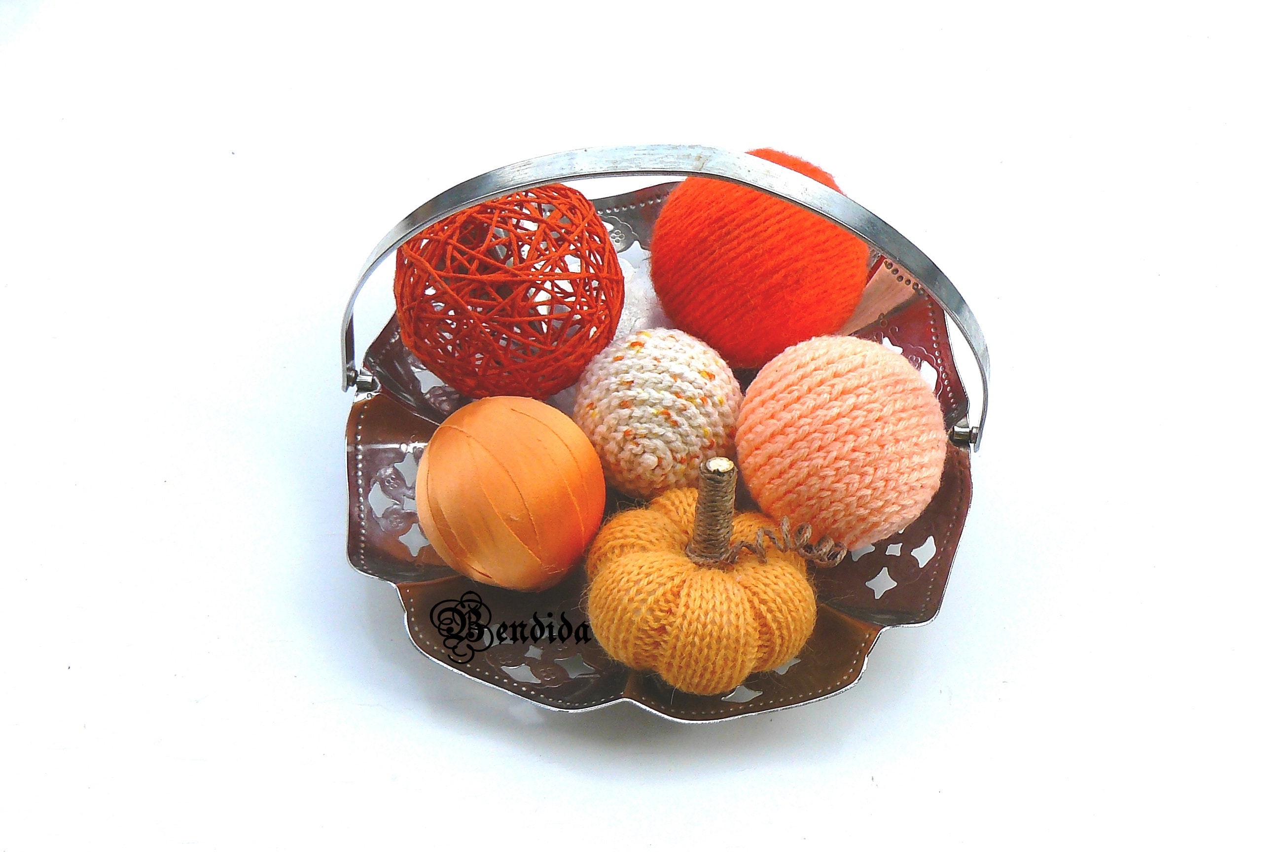 Orange Decorative Balls for Bowl Basket Vase Fillers Orbs Etsy