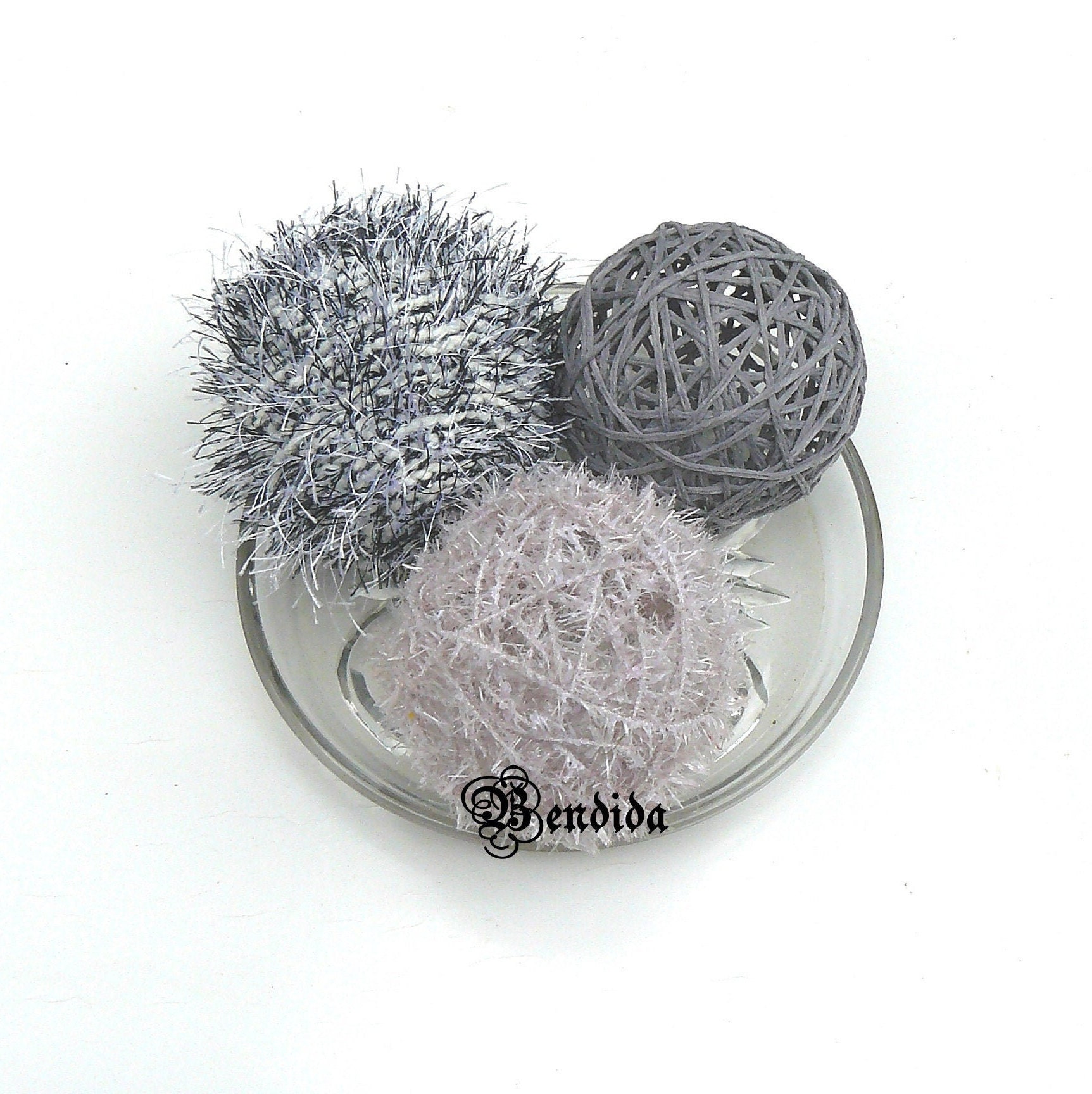 Gray Decorative Balls for Bowls Farmhouse Table Centerpiece Etsy