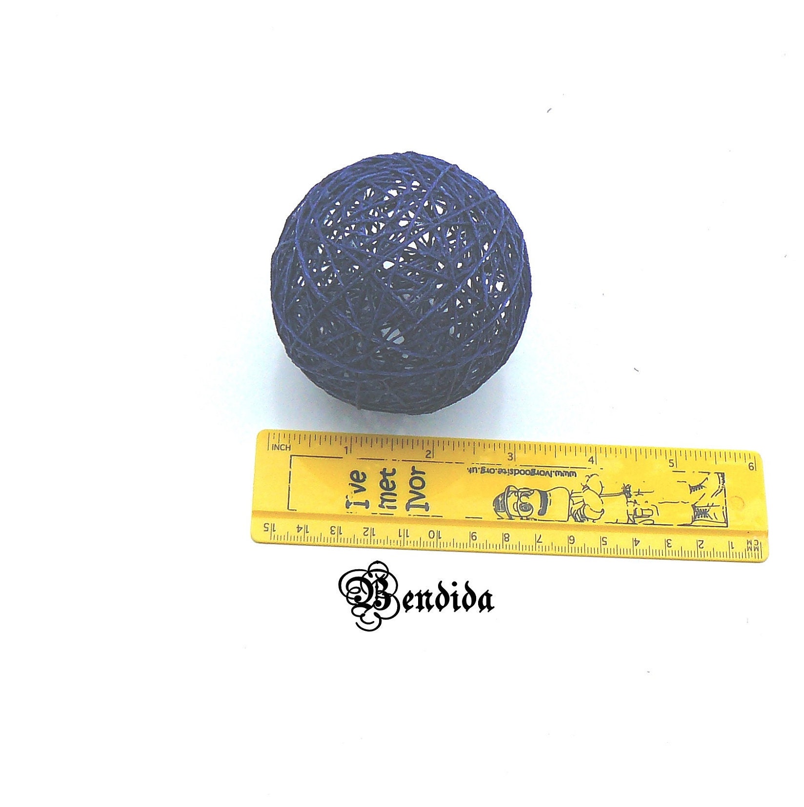 3 Navy Blue Decorative Balls for Bowl Vase Fillers Etsy