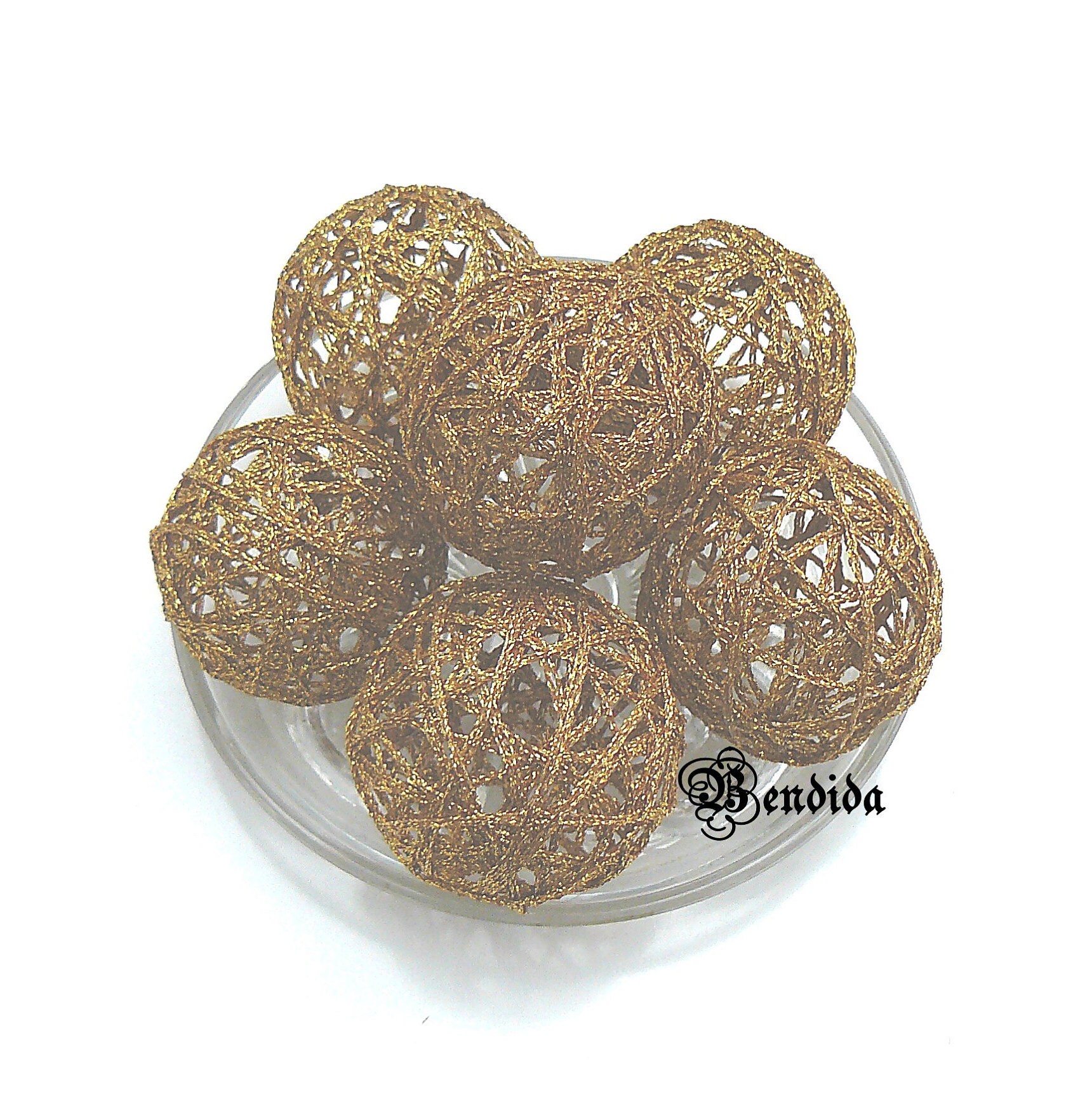 Gold Decorative Balls for Bowls Vase Fillers Orbs DIY Pom Etsy