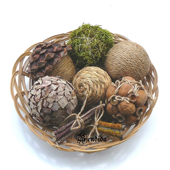 Woven Jute Balls: Small or Large Woven Jute Balls: Small or Large
