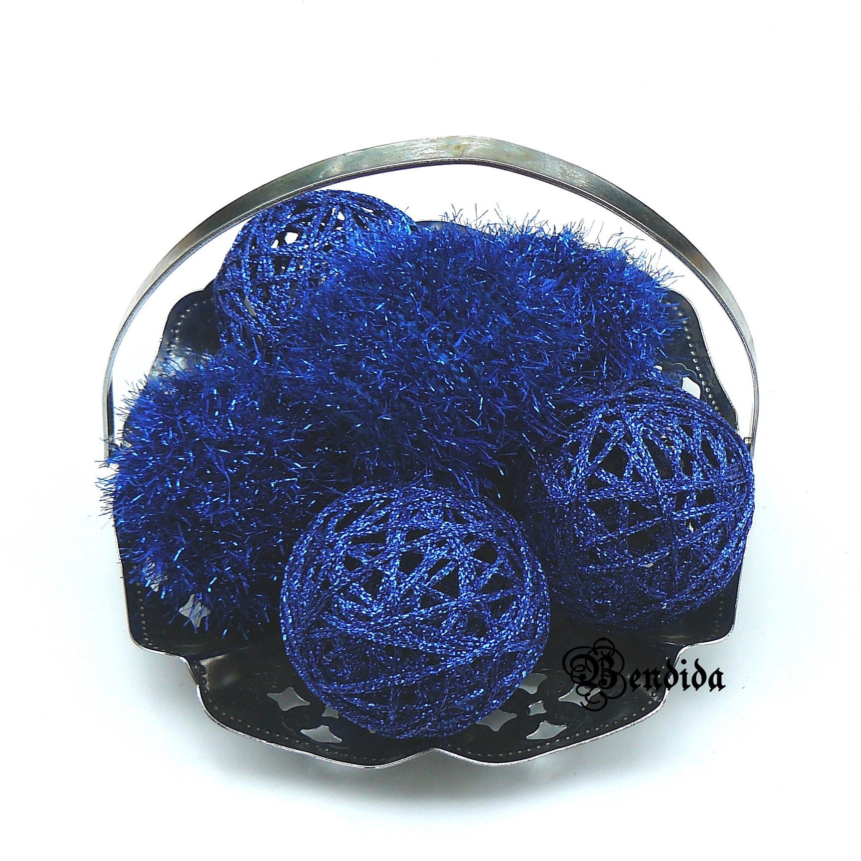 Navy Blue Decorative Balls for Bowl Vase Fillers Glitter Etsy