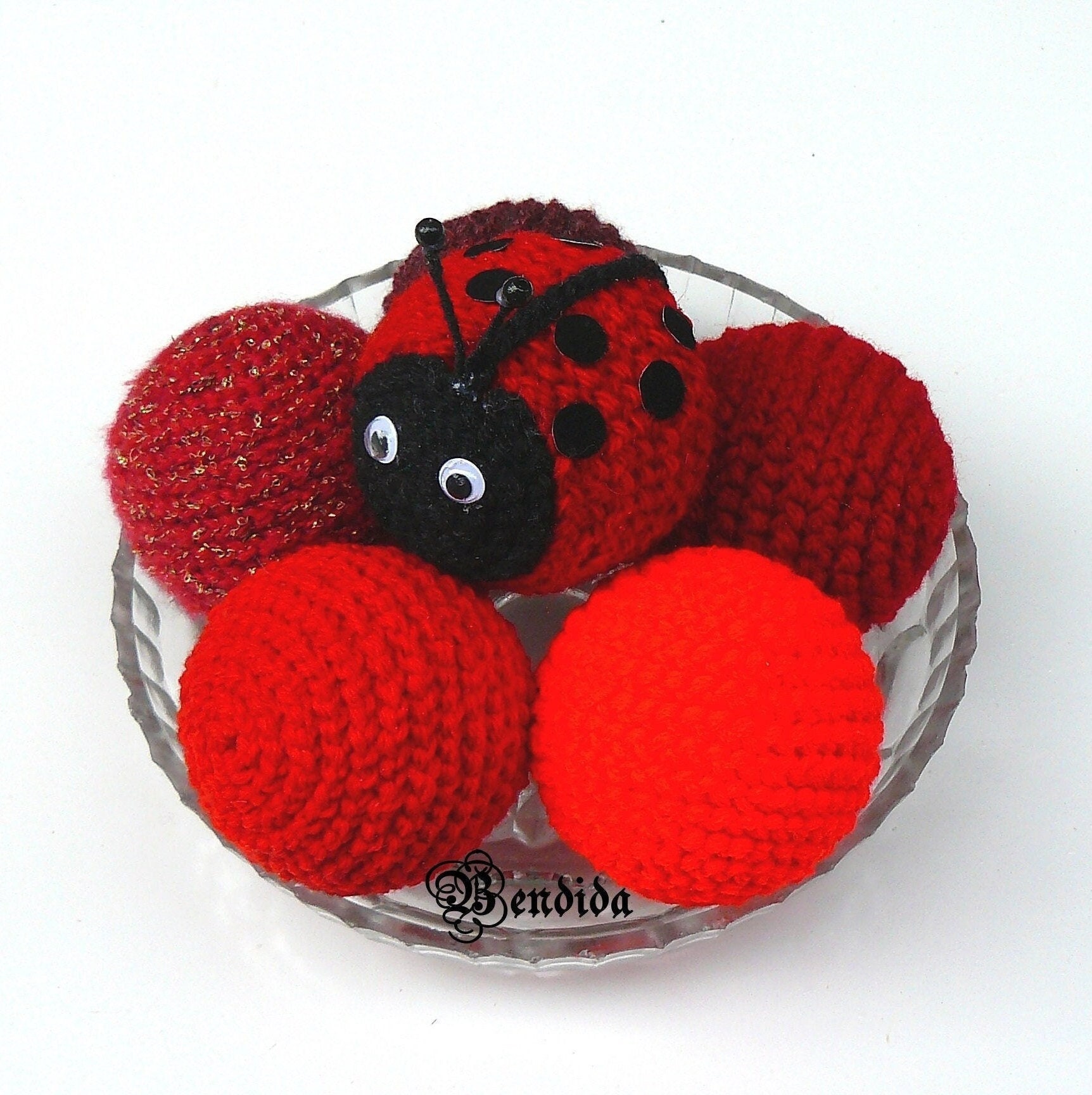 Red Decorative Balls for Bowls Vase Basket Fillers Orbs Yarn Etsy