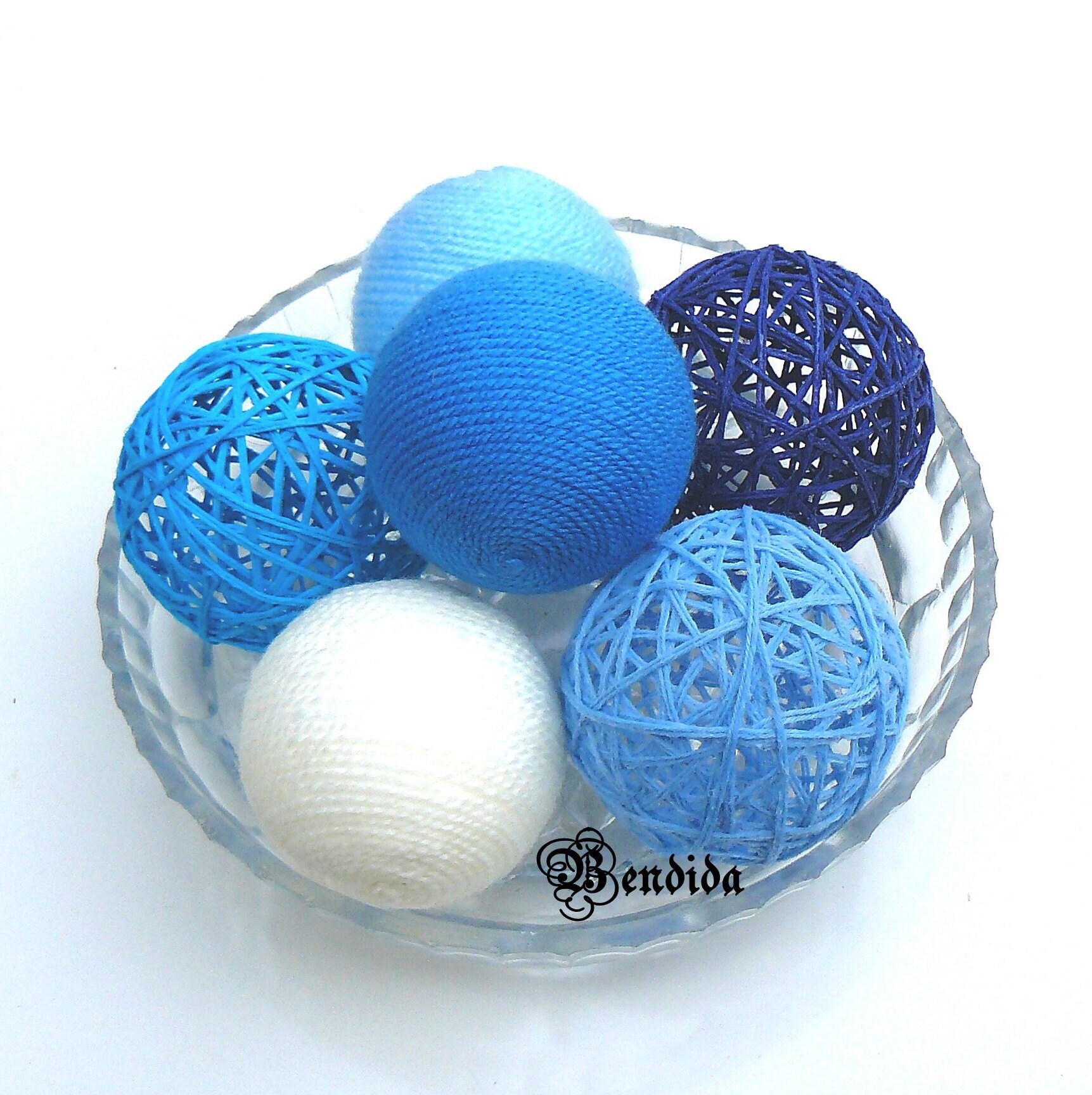 DomeStar 24 bolas decorativas azules para centro de mesa, bolas de ratán de  2 pulgadas, bolas de mimbre, esferas decorativas de orbes de rama, relleno