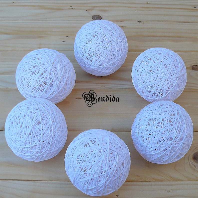 3 White Decorative Balls for Bowl Vase Fillers Orbs Etsy