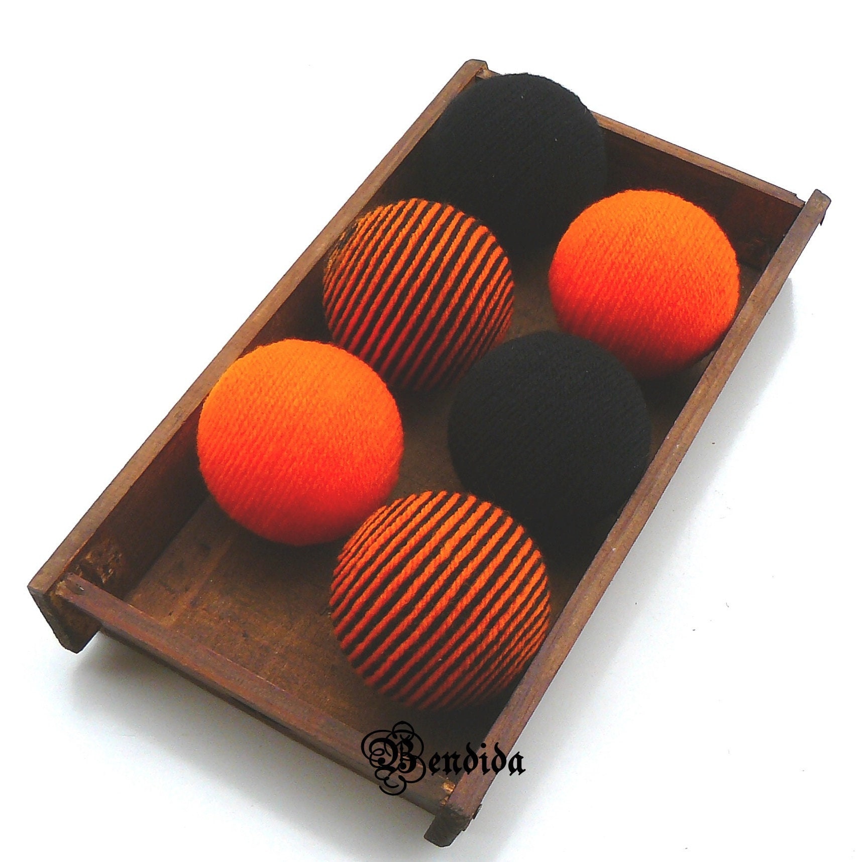 Orange Black Decorative Balls for Bowl Vase Fillers Orbs Etsy