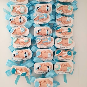 Baby/Child Christening Birth Favor in Fimo with Customizable White Base