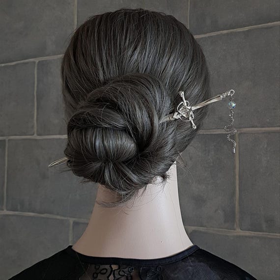Mystic Serpent Sword Hairpin - Dark Elf Binyeo